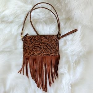 Street Level fringe bag purse clutch wristlet